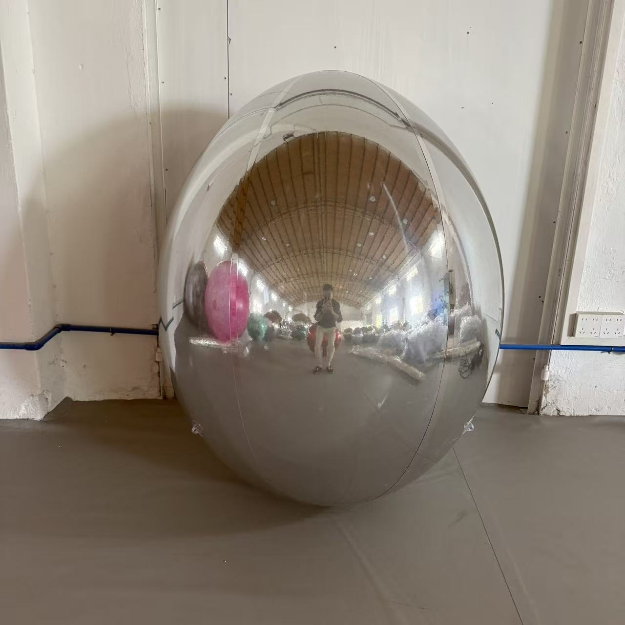 Silver Egg Mirror Balloon for Easter and party decoration